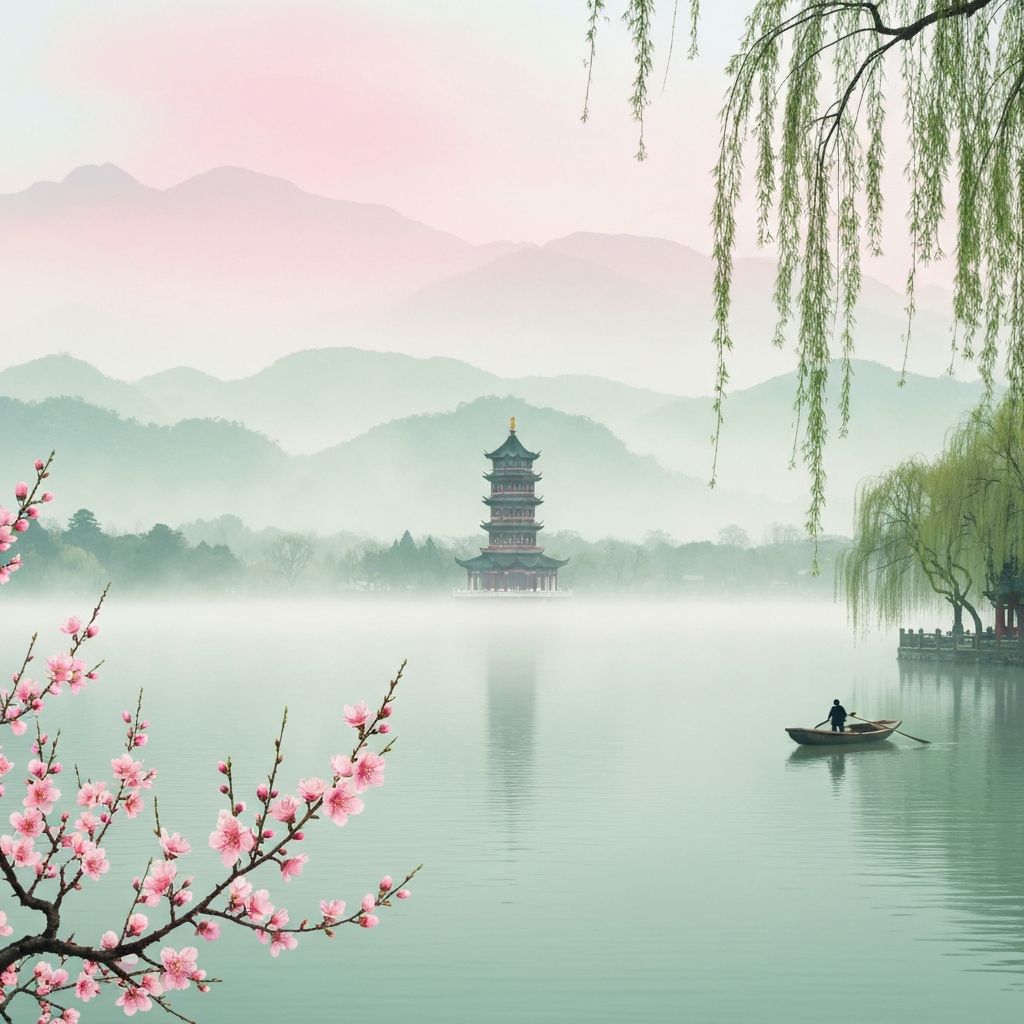 江南春色 - 烟雨西湖